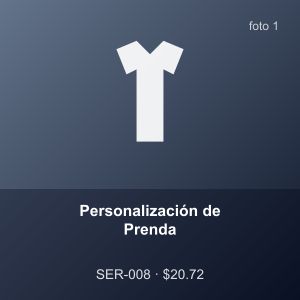 Personalización de Prenda